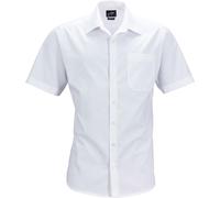 James & Nicholson Herren Kurzarmhemd JN644 - Weiß | XL