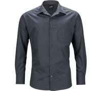 James & Nicholson Herren Popeline Business Hemd langarm JN642 carbon 3XL