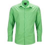 James & Nicholson Herren Popeline Business Hemd langarm JN642 lime green XXL