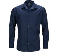 James & Nicholson Herren Popeline Business Hemd langarm JN642 navy 6XL