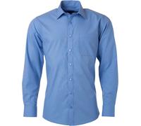James & Nicholson Herren Popeline Hemd langarm JN678 aqua XL