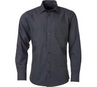 James & Nicholson Herren Popeline Hemd langarm JN678 carbon 4XL