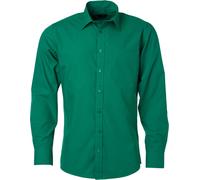 James & Nicholson Herren Popeline Hemd langarm JN678 irish green L