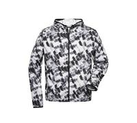 James & Nicholson Herren Recycled Sports Jacke JN534, schwarz Druck, Größe XL (Outdoorkleidung & Freizeitkleidung)