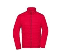 James & Nicholson Herren Steppjacke JN1120, rot, Größe M (Outdoorkleidung & Freizeitkleidung)