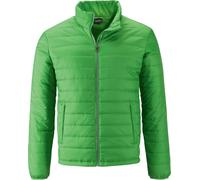 James & Nicholson Herren Steppjacke JN1120, grün, Größe S (Outdoorkleidung & Freizeitkleidung)
