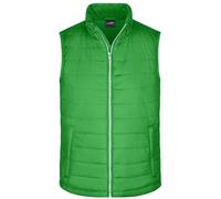 Men's Padded Vest Leichte, wattierte Steppweste grün, Gr. 3XL