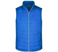James & Nicholson Herren Steppweste JN1136, königs-blau, Größe S (Outdoorkleidung & Freizeitkleidung)