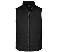 Men's Padded Vest Leichte, wattierte Steppweste schwarz, Gr. L