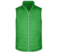 Men's Padded Vest Leichte, wattierte Steppweste grün, Gr. S