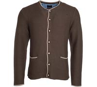 James & Nicholson Herren Strickjacke im Trachtenlook Cardigan JN640 brown melange/beige/royal XXL