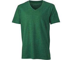 James & Nicholson Herren T-Shirt Mens Heather S,- green-melange