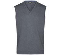 Men's V-Neck Pullunder Klassischer Baumwoll-Pullunder grau, Gr. M