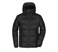 James & Nicholson Herren Winter Steppjacke Sorona® - Gesteppte Winterjacke DuPont™ Sorona® Wattierung für Freizeit und Business | Farbe: black/red | Grösse: M