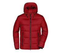 James & Nicholson Herren Winter Steppjacke Sorona® - Gesteppte Winterjacke DuPont™ Sorona® Wattierung für Freizeit und Business | Farbe: red/black | Grösse: M