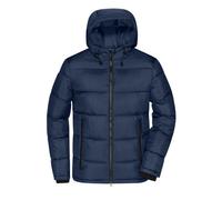 James & Nicholson Herren Winter Steppjacke Sorona® JN1168, navy-blau/electric-blau, Größe XL (Outdoorkleidung & Freizeitkleidung)