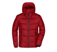 James & Nicholson Herren Winter Steppjacke Sorona® JN1168, rot/schwarz, Größe XXL (Outdoorkleidung & Freizeitkleidung)