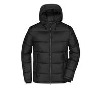James & Nicholson Herren Winter Steppjacke Sorona® JN1168, schwarz/rot, Größe M (Outdoorkleidung & Freizeitkleidung)