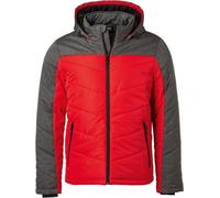 James & Nicholson Herren Winterjacke Stepp-Jacke JN1134 red/anthracite melange M