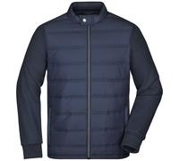 James & Nicholson JN1124 Mens Hybrid Sweat Jacket Gr. XL navy