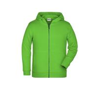 James & Nicholson Kinder Hoody Sweatjacke 8026K, lime-grün, Größe XXL (Outdoorkleidung & Freizeitkleidung)