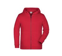 James & Nicholson Kinder Hoody Sweatjacke 8026K, rot, Größe XL (Outdoorkleidung & Freizeitkleidung)