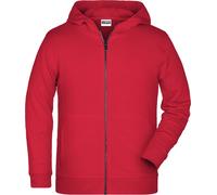 James & Nicholson Kinder Kapuzen Sweatjacke 8026K red S