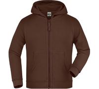 James & Nicholson Kinder Kapuzenjacke Sweatjacke JN059K brown M