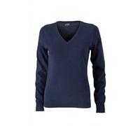JAMES & NICHOLSON Klassischer Baumwoll-Pullover (M, navy)