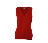 James & Nicholson Klassischer Baumwoll-Pullunder (XS, bordeaux)