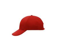 6 Panel Cap Laminated "MB016" - myrtle beach Red