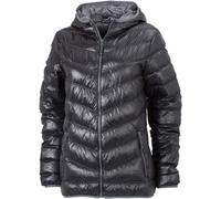 Ladies' Down Jacket Ultraleichte Daunenjacke mit Kapuze in sportlichem Style schwarz/grau, Gr. L