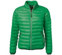 James & Nicholson leichte, klassische Daunenjacke JN1139 Gr. 2XL fern-grün/silber