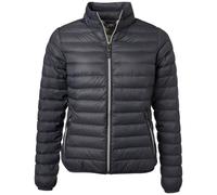 James & Nicholson leichte, klassische Daunenjacke JN1139 Gr. L graphit/silber