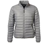 James & Nicholson leichte, klassische Daunenjacke JN1139 Gr. L silber-melange/graphit
