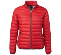 James & Nicholson leichte, klassische Daunenjacke JN1139 Gr. M rot/silber
