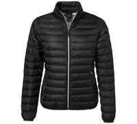 James & Nicholson leichte, klassische Daunenjacke JN1139 Gr. S schwarz/silber