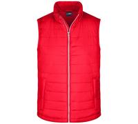 James & Nicholson leichte, wattierte Steppweste JN 1136 Gr. XL rot