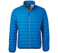 James & Nicholson Mens Down Jacket JN1140 Gr. M cobalt/silver