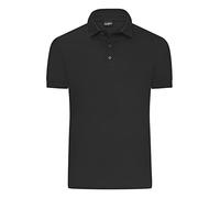 James & Nicholson Regular-Fit Herren Polohemd in Premiumqualität - Hochwertiges Polo in Single-Jersey Qualität und mit Regular-Fit | Farbe: black | Grösse: L