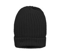James & Nicholson Ripp-Strickmütze Thinsulate MB7937, schwarz, Einheitsgröße (Anstoßkappe & Schutzmütze)