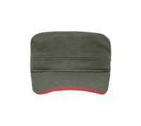 Military Sandwich Cap "MB6555" - myrtle beach Olive/Red