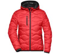 James & Nicholson Steppjacke mit Wattierung Damen JN1155 Gr. M rot/schwarz