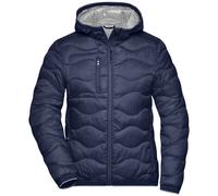 James & Nicholson Steppjacke mit Wattierung Damen JN1155 Gr. XL navy/silber