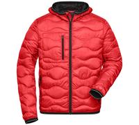 James & Nicholson Steppjacke mit Wattierung Herren JN1156 Gr. L rot/schwarz