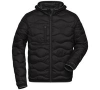 Steppjacke wattiert "JN1156"-James & Nicholson® black/black L