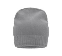 James & Nicholson Strickmütze mit Fleecefutter MB7925, hellgrau-melange, Einheitsgröße (Anstoßkappe & Schutzmütze)