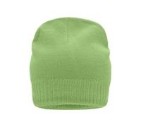 James & Nicholson Strickmütze mit Fleecefutter MB7925, lime-grün, Einheitsgröße (Anstoßkappe & Schutzmütze)