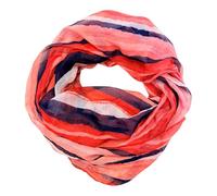 JameStyle26 Farbverlauf Seide Sommer Loop Verlauf Regenbogen Rainbow Silk Uni Rundschal Schlauchschal Stola Schal leicht (#2 Rot)