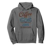 Jamie Personalized Cute Coffee Girls Jamie Name Pullover Hoodie